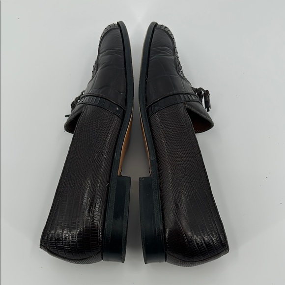 Stacy Adams Brown Leather Loafers Slip-Ons‎ - Picture 4 of 16